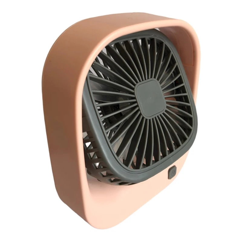 Mini-ventilyator ofis üçün 1001box, USB, çəhrayı