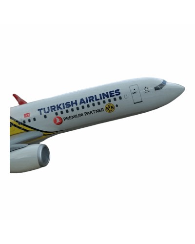 Kolleksiya heykəlciyi Turkish Airlines Boeing 737-800, 38.5x34.5x20 sm