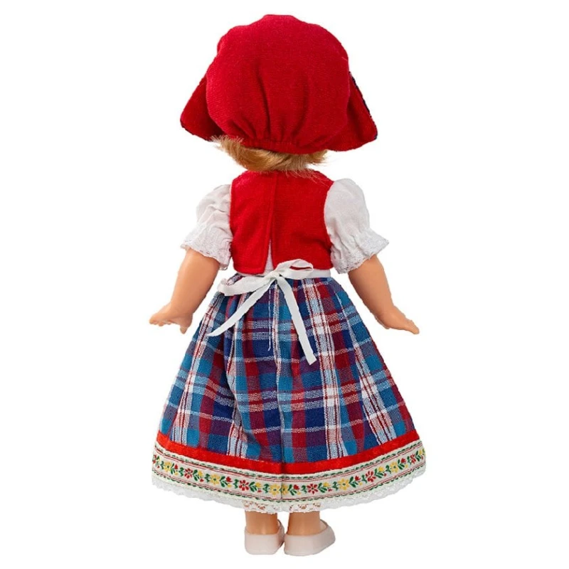 Кукла Весна Эля в баварском костюме, 30 см, пластик, с длинными волосами
