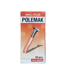 Дюбель POLEMAK 10x70 мм, с гвоздем, пластик/металл, 50 шт Дюбель POLEMAK 10x70 мм, с гвоздем, пластик/металл, 50 шт