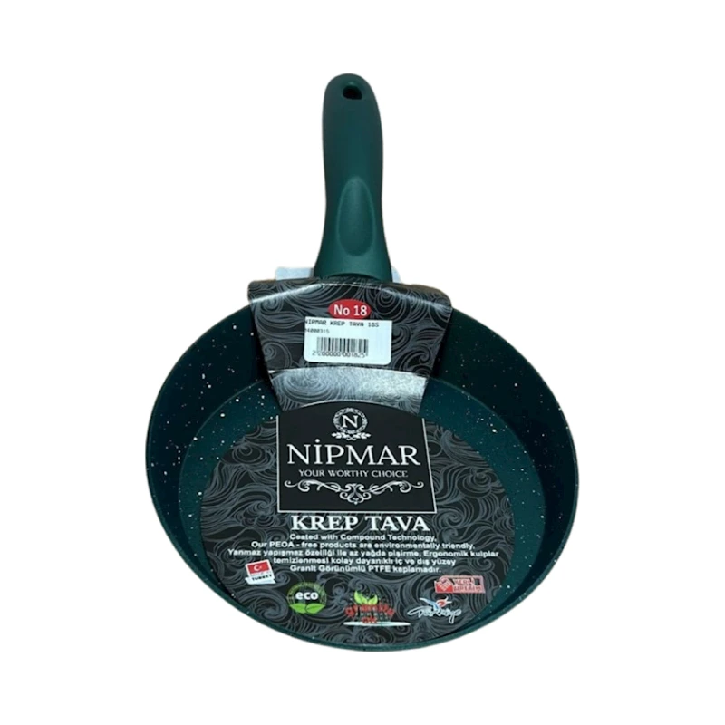 Сковородка для блинов Nipmar 2200000001825, зеленая, 18 см Сковородка для блинов Nipmar 2200000001825, зеленая, 18 см