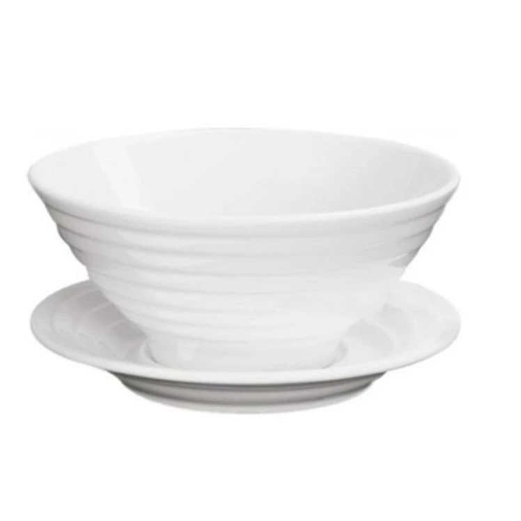 Миска Wilmax 991146, круг, 15 см, фарфор, с блюдцем, белый Миска Wilmax 991146, круг, 15 см, фарфор, с блюдцем, белый