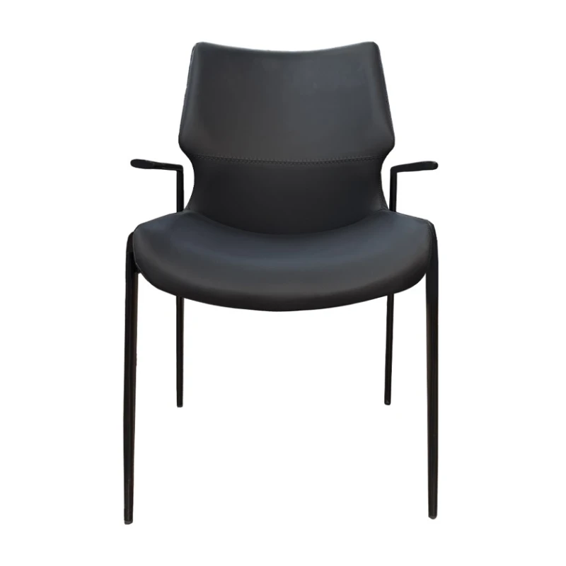 Stul Nurayza Concept, eko dəri/metal, qara, 51x48x90 sm Stul Nurayza Concept, eko dəri/metal, qara, 51x48x90 sm