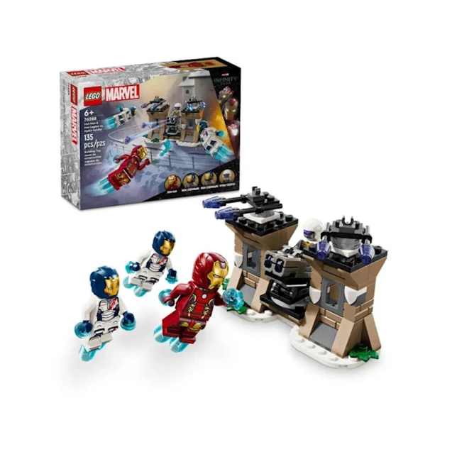 Конструктор LEGO Marvel Iron Man & Iron Legion vs. Hydra Soldier 76288, 6+ лет, 135 элементов