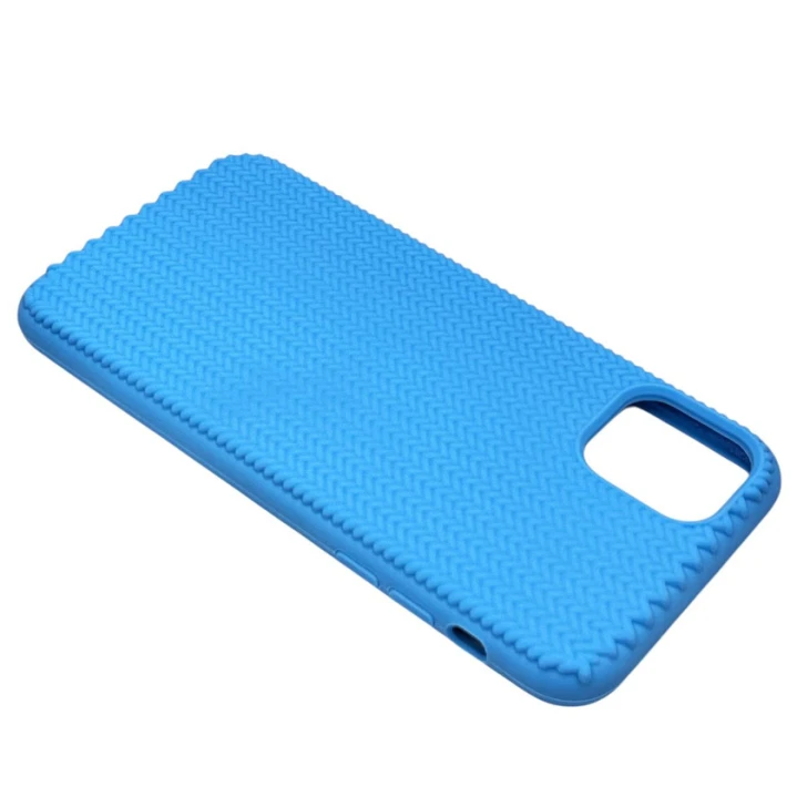 Çexol Apple iPhone 11 Pro Max üçün Braided Light Blue