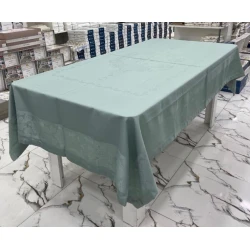 Скатерть MiraNova FS-643, тефлоновая, зеленая, 160x160 см