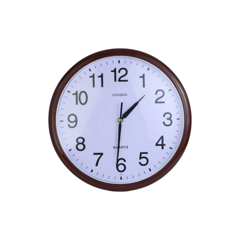 Настенные часы Avroluks AV-176, круг, пластик, белый/коричневый, 37 см Настенные часы Avroluks AV-176, круг, пластик, белый/коричневый, 37 см