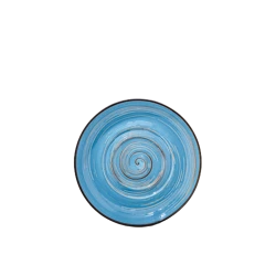 Блюдце Wilmax Spiral WL‑669639/A, круглая, 16 см, фарфор, голубое Блюдце Wilmax Spiral WL‑669639/A, круглая, 16 см, фарфор, голубое