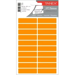 Набор наклеек Tanex OFC-109 Fluorescent Orange, 13x50 мм, 5 листов