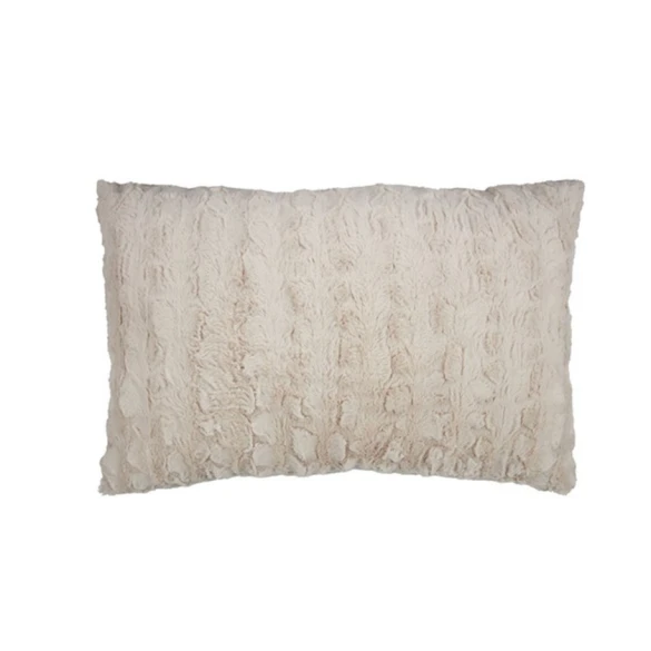 Подушка под спину JYSK Myggblom 50x70 см, искусственный мех, полиэстер, бежевый Подушка под спину JYSK Myggblom 50x70 см, искусственный мех, полиэстер, бежевый