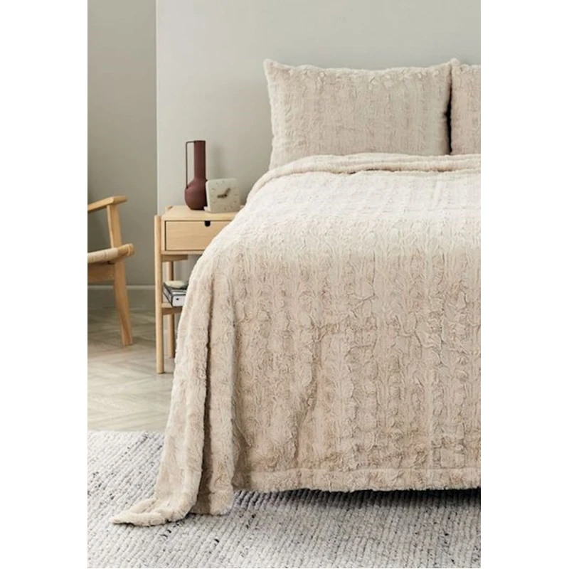 Подушка под спину JYSK Myggblom 50x70 см, искусственный мех, полиэстер, бежевый Подушка под спину JYSK Myggblom 50x70 см, искусственный мех, полиэстер, бежевый