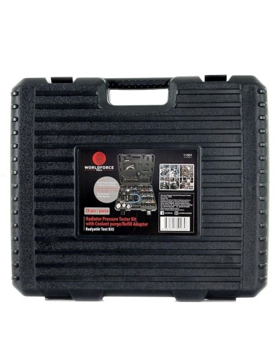 Radiator yoxlanışı üçün dəst WorldForce 11001, 28 alət, 0–2.5 bar
