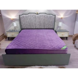 Наматрасник защитный Luxe Cotton Lu-xe-000691, 160x200 см, двуспальный, велюр, фиолетовый