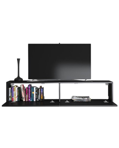 TV üçün tumba Ev Plus 12115839, LDSP, antrasit, 180x35x35 sm