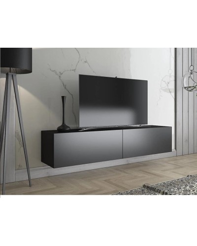 TV üçün tumba Ev Plus 12115839, LDSP, antrasit, 180x35x35 sm