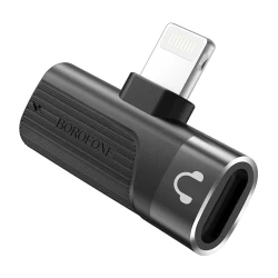 USB Конвертер Borofone BV14 Dual Lightning Digital Audio Converter, Черный