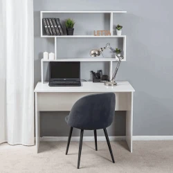 Письменный стол Letta, белый, ЛДСП, 110х55х161 см Письменный стол Letta, белый, ЛДСП, 110х55х161 см