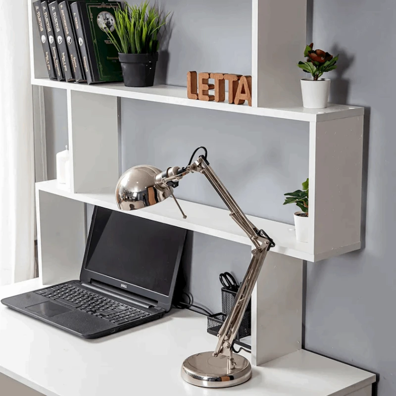 Письменный стол Letta, белый, ЛДСП, 110х55х161 см