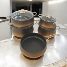 Qazan dəsti Gallery Home GH-000119, 20/24/28 sm, alüminium, rəngbərəng, 3 əd