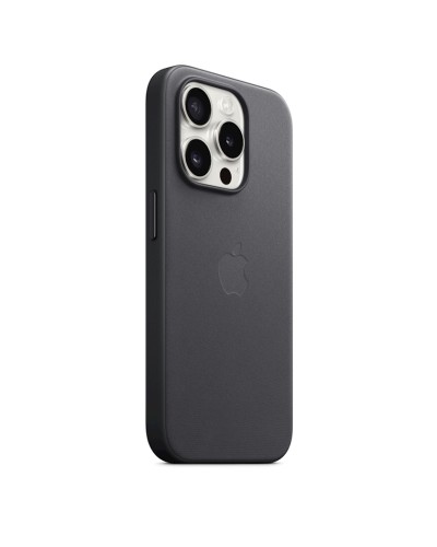 Çexol Apple FineWoven Case with MagSafe - Black Model A3134 iPhone 15 Pro üçün (MT4H3ZM/A)