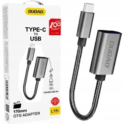 Адаптер DUDAO L15T Type-C to USB, Черный Адаптер DUDAO L15T Type-C to USB, Черный
