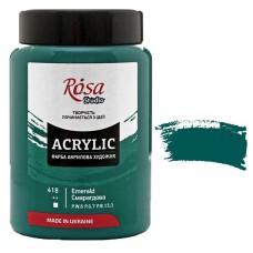 Akril boya Rosa Studio 418, zümrüd, 400 ml