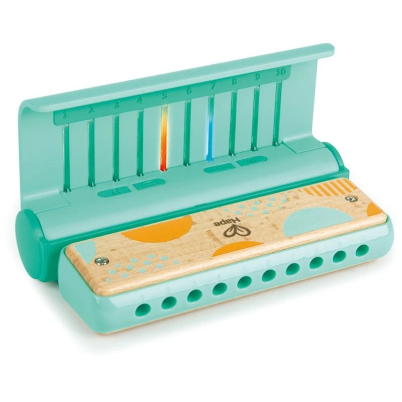 Детская губная гармошка Hape Learn with Lights Harmonica, 3+ лет