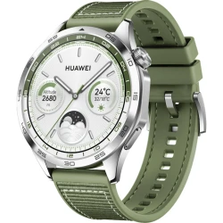 Смарт-часы Huawei Watch GT 4 46mm Phoinix-B19W Silver W/Green Woven (55020BGY)