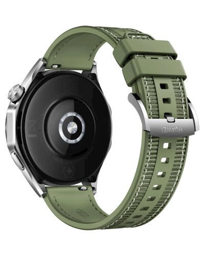 Ağıllı saat Huawei Watch GT 4 46mm Phoinix-B19W Silver W/Green Woven (55020BGY)