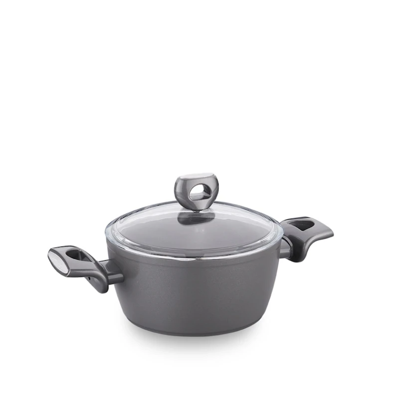 Кастрюля Korkmaz Nora A3931, 24x11.7 см, черная