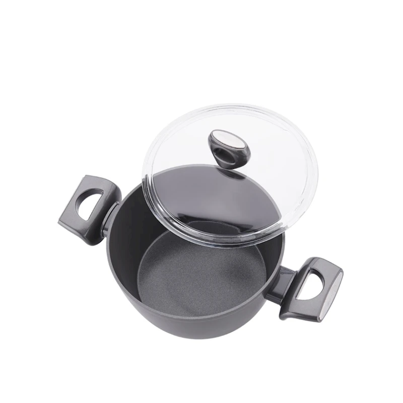 Кастрюля Korkmaz Nora A3931, 24x11.7 см, черная