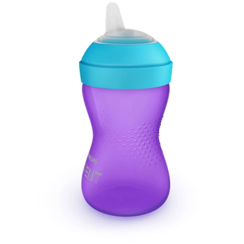 Tökülməyən fincan Philips AVENT, 300 ml, 9+ ay, Bənövşəyi Tökülməyən fincan Philips AVENT, 300 ml, 9+ ay, Bənövşəyi
