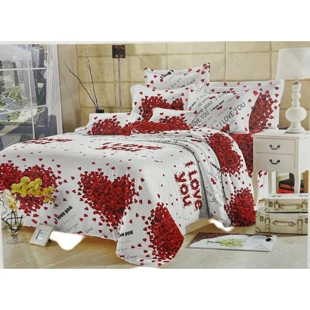 Комплект постельного белья на резинке Furkan FA tekstil-364, простыня 150х220 см, наволочка 1 шт х 50х70 см