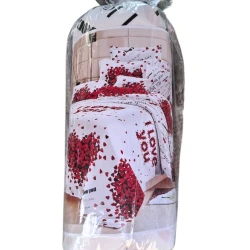 Rezinli yataq dəsti Furkan FA tekstil-364, mələfə 150x220 sm, yastıq üzü 1 əd x 50x70 sm