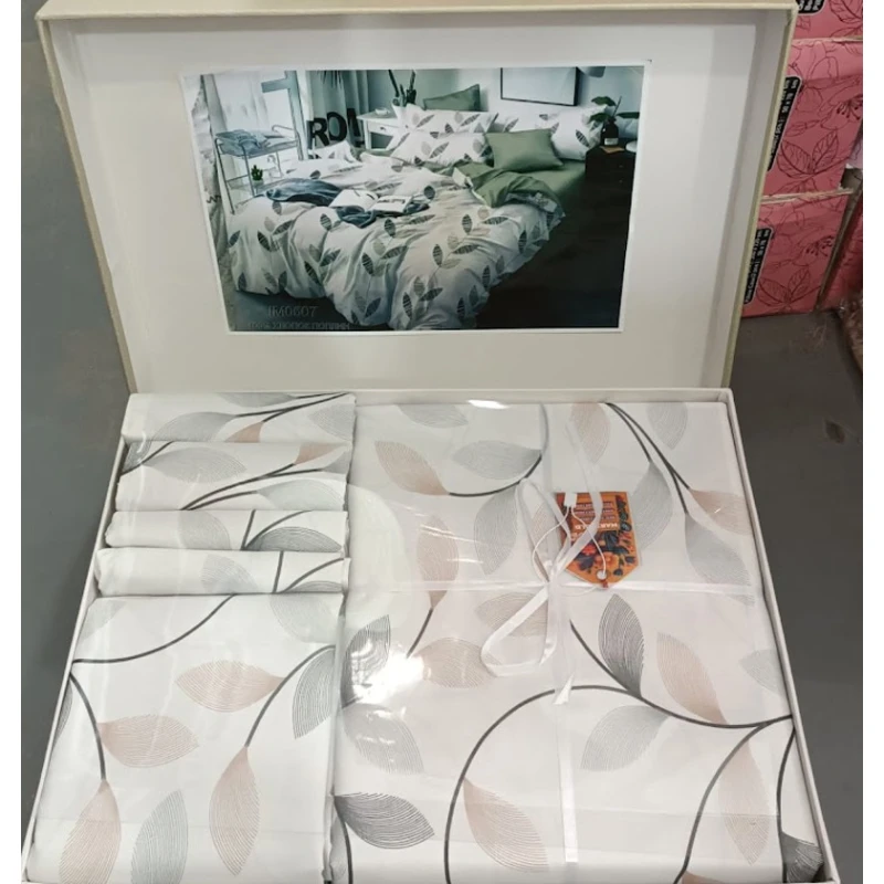 Комплект постельного белья MiraNova CTS-569, пододеяльник 200x220 см, простыня 220x240 см, 2 шт. наволочки 50x70 см, двуспальный, хлопок