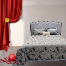 Örtük və yastıq üzü dəsti Narlı 000803, örtük 260x260 sm, yastıq üzü 2 əd x 50x70 sm, ikinəfərlik, rəngbərəng