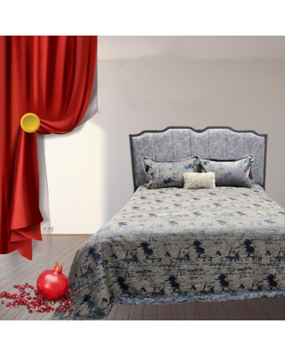 Örtük və yastıq üzü dəsti Narlı 000803, örtük 260x260 sm, yastıq üzü 2 əd x 50x70 sm, ikinəfərlik, rəngbərəng