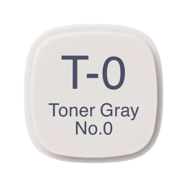 Маркер Copic Classic, T-0, Toner Gray, No.0, двусторонний, серый