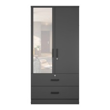 Şkaf Art Mebel Art-80-42, boz, 210х80х50 sm