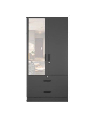 Şkaf Art Mebel Art-80-42, boz, 210х80х50 sm