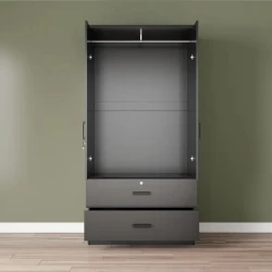 Шкаф Art Mebel Art-80-42, серый, 210х80х50 см