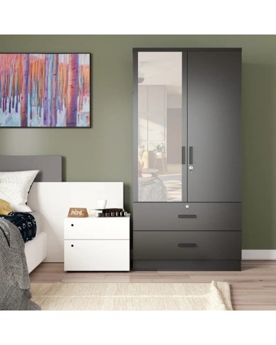 Şkaf Art Mebel Art-80-42, boz, 210х80х50 sm