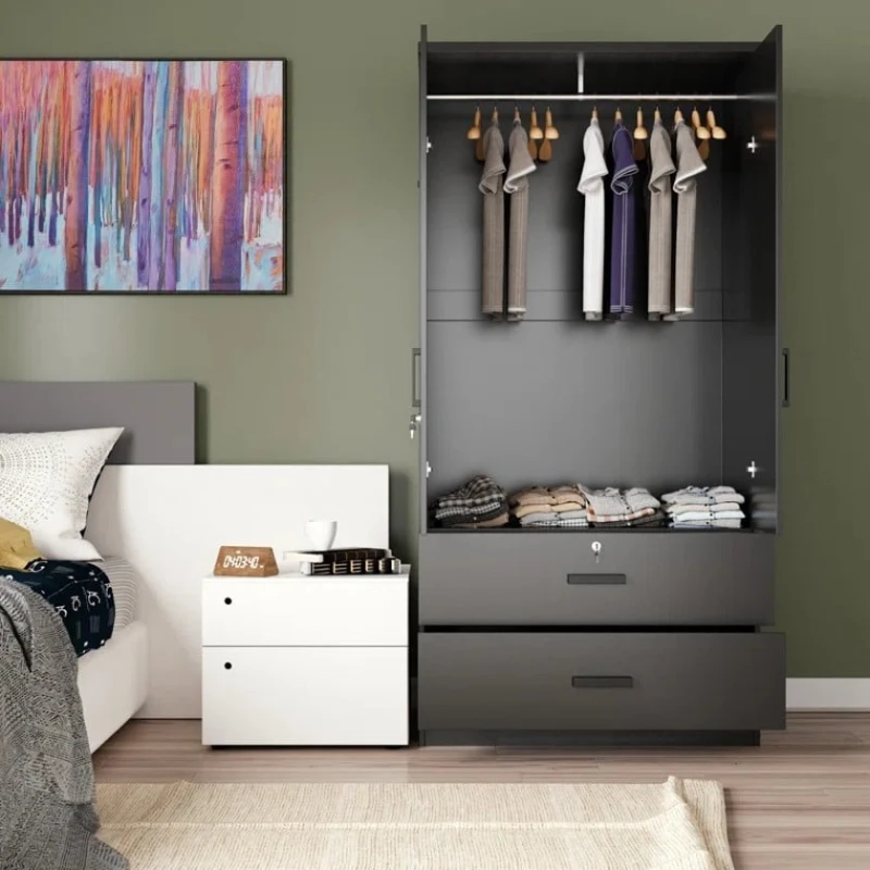 Шкаф Art Mebel Art-80-42, серый, 210х80х50 см Шкаф Art Mebel Art-80-42, серый, 210х80х50 см