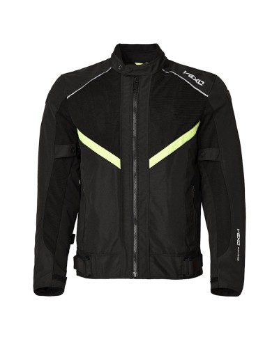 Motosikl gödəkçəsi Vexo Quatro M1266206-16, neylon, qara/sarı, ölçü S