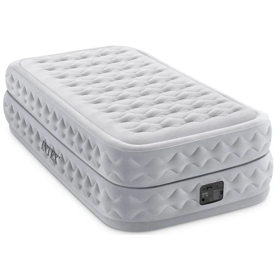 Надувной односпальный матрас-кровать Intex Supreme Air-Flow 64488 со встроенным насосом 220В, серый, 99x191x51 см Надувной односпальный матрас-кровать Intex Supreme Air-Flow 64488 со встроенным насосом 220В, серый, 99x191x51 см