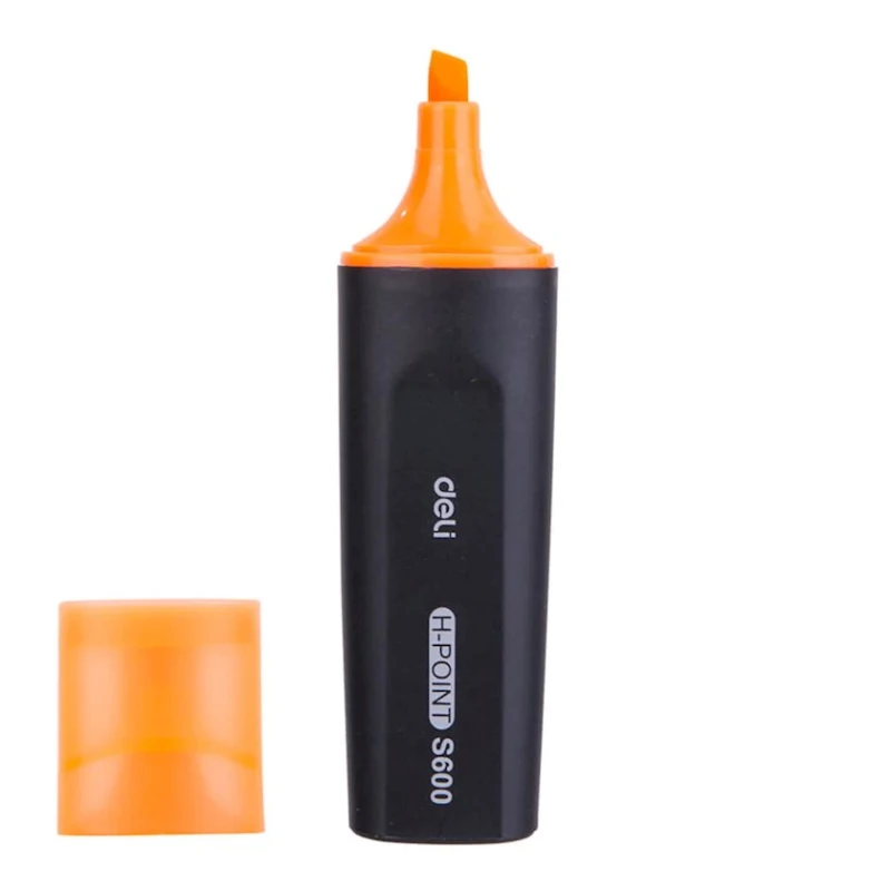 Маркер текстовыделитель Deli H-POINT оранжевый