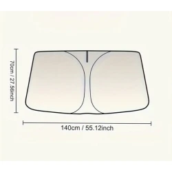 Avtomobil şüşəsi üçün günəşdən qoruyucu qatlanan günlük iva361