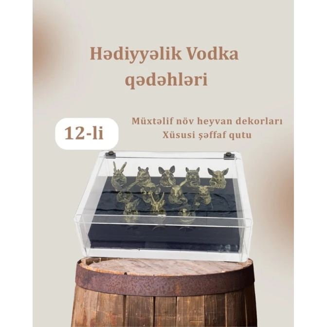 Qədəh dəsti Kishi.az, 30 ml, 12 əd