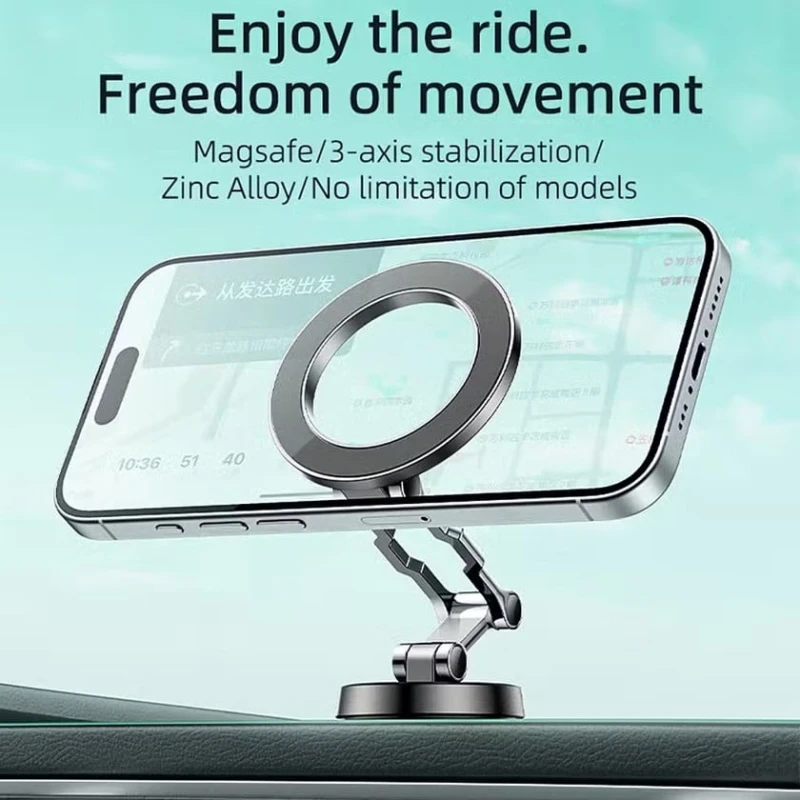 Магнитный автомобильный держатель для телефона Yesido C203 for Apple iPhone 12-15 Black Магнитный автомобильный держатель для телефона Yesido C203 for Apple iPhone 12-15 Black