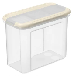 Емкость для хранения Modena, 1000 мл, полипропилен, бежевый, с дозатором